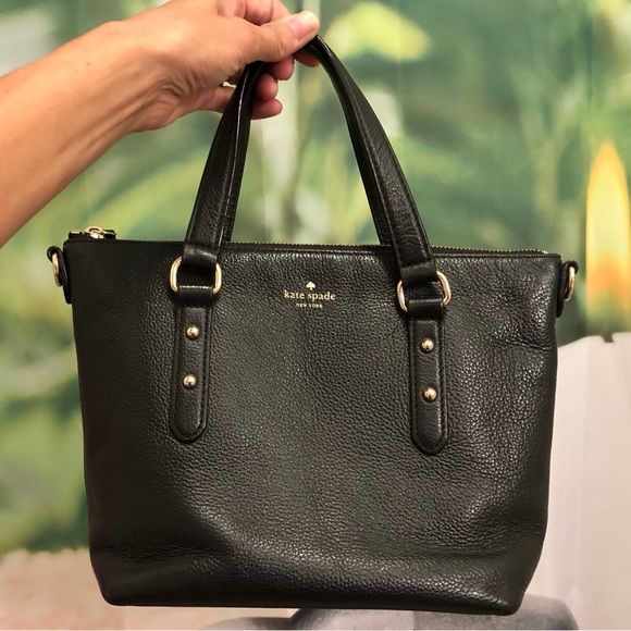 kate spade Handbags - Kate Spade Black Leather small Penny Crossbody Handbag